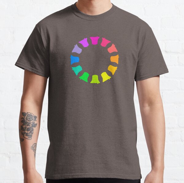 Bell Ringing - RAINBOW BELLS - Circle Classic T-Shirt