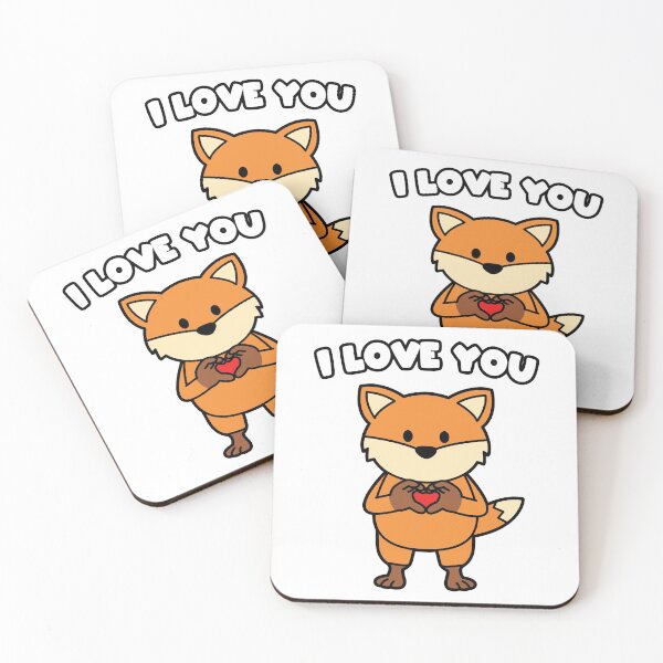 Item preview, I love you fox designed and sold by nmdesigns1.