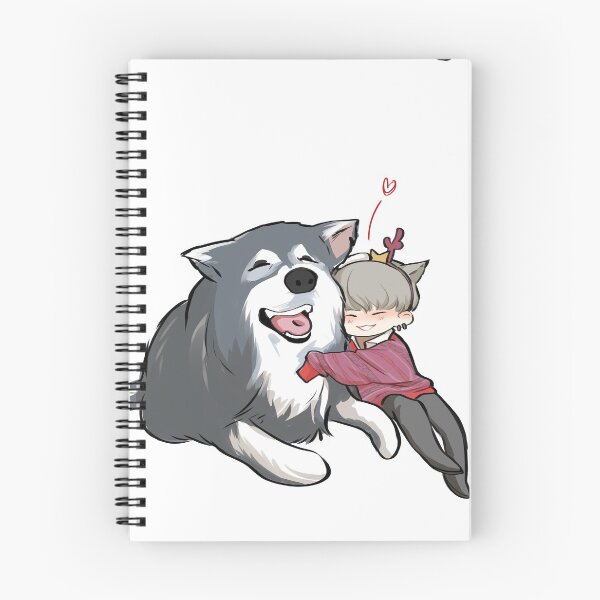 Aperçu de l'œuvre yoongi [SUGA] avec un grand fanart de chien moelleux créée et vendue par BtsArmyStuff.