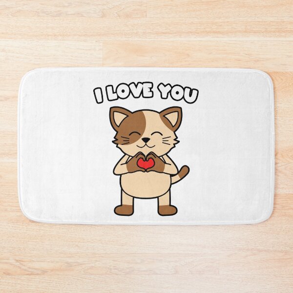 Artikelvorschau, I love you Katze entworfen und verkauft von nmdesigns1.