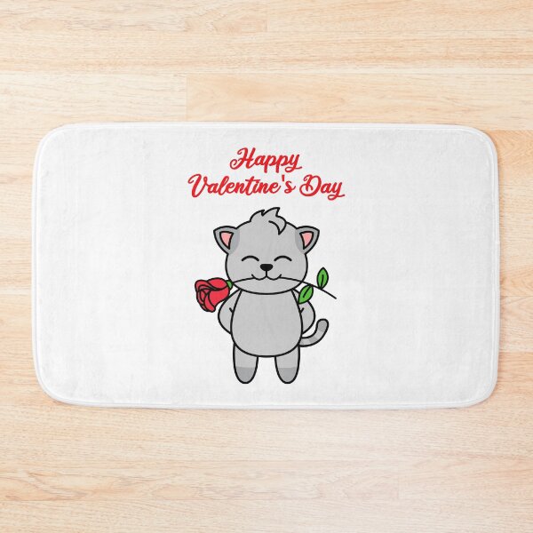 Item preview, Happy Valentine's Day cat with rose designed and sold by nmdesigns1.