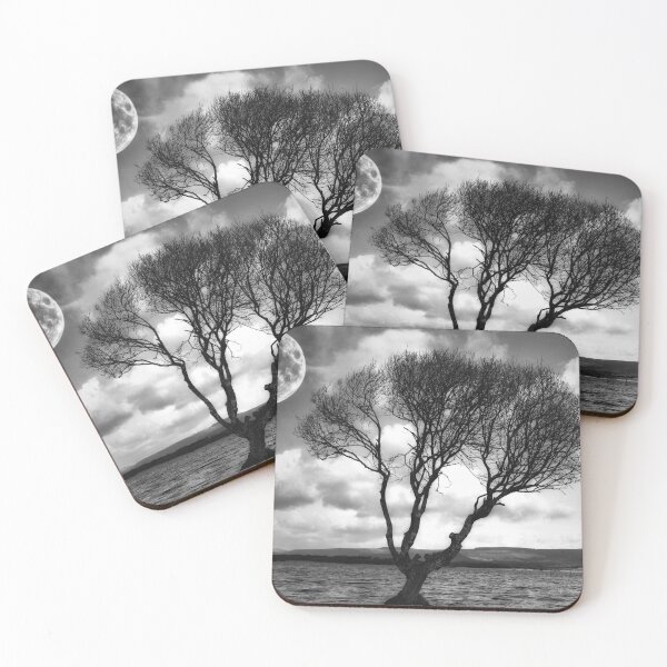 Item preview, Moonlit lone tree designed and sold by Digitaldegs.