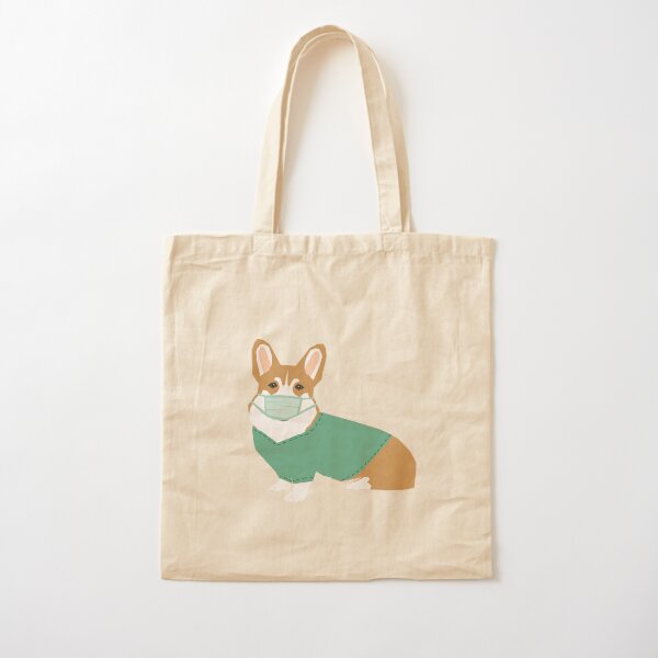 Corgi Canvas Tote Bag - Synthwave Corgi Canvas Tote Bag - Synthwave