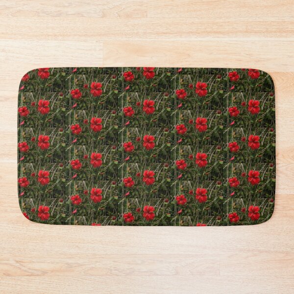 Item preview, Chaotic Disarray of Red Hibiscus Flowers designed and sold by Georgia Mizuleva.