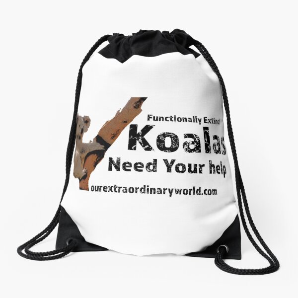 Save the Koalas and Help Australian Wildlife Drawstring Bag