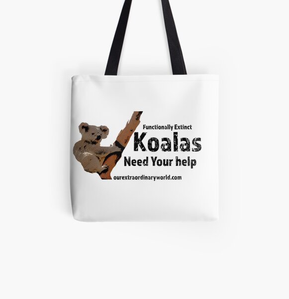 Save the Koalas and Help Australian Wildlife All Over Print Tote Bag