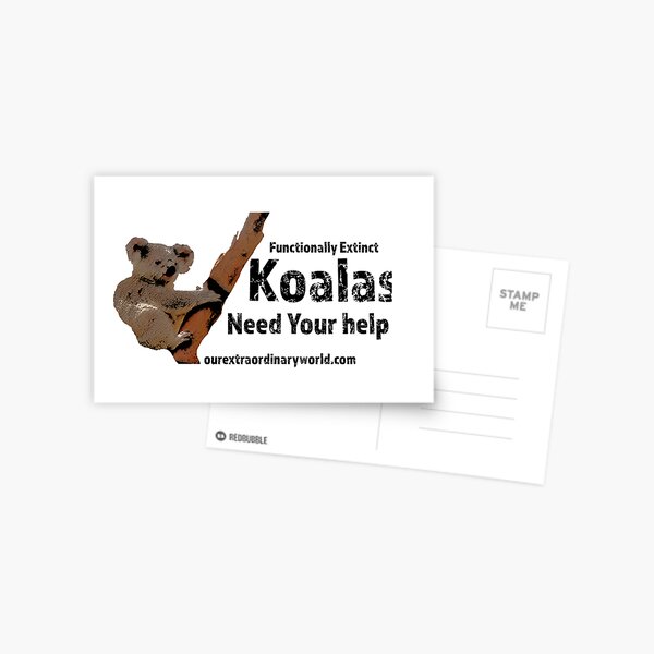 Save the Koalas and Help Australian Wildlife Postcard