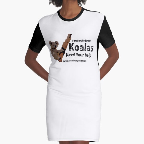 Save the Koalas and Help Australian Wildlife Graphic T-Shirt Dress