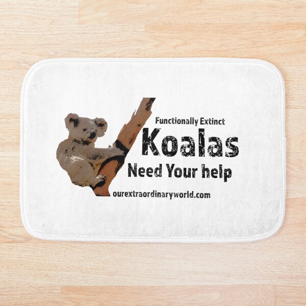 Save the Koalas and Help Australian Wildlife Bath Mat