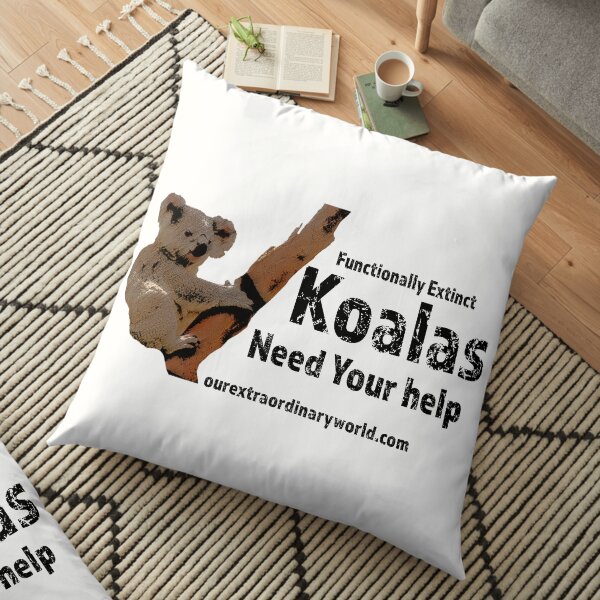 Save the Koalas Floor Pillow