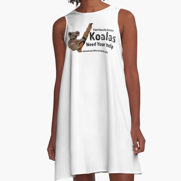 Save the Koalas and Help Australian Wildlife A-Line Dress