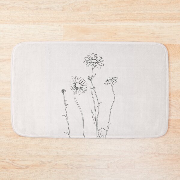 Item preview, Daisies border illustration - Ellie I designed and sold by BotanicalStudy.