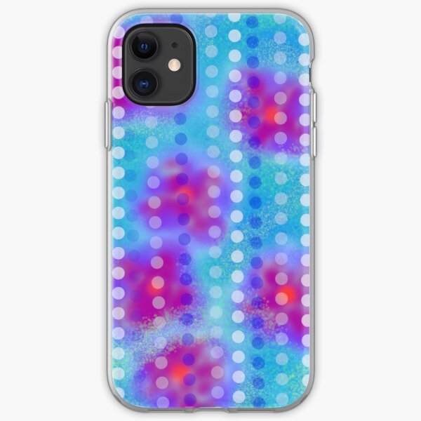 Flowers behind a veil. iPhone Soft Case