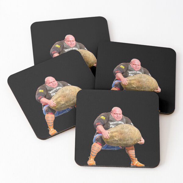 Item preview, Man lifting giant rock designed and sold by HangLooseDraft.