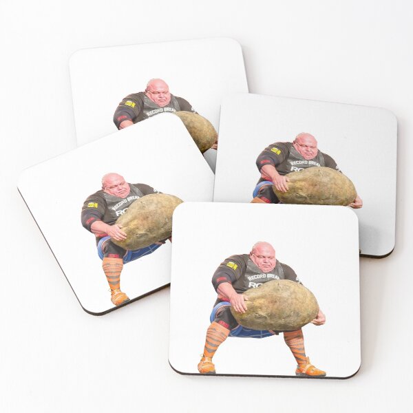 Item preview, Man lifting giant rock designed and sold by HangLooseDraft.