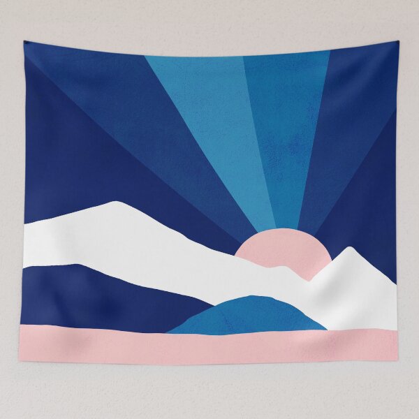 Item preview, Classic Blue Rainbow Landscape designed and sold by Dominiquevari.