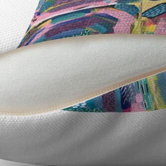 Alternate view of The Impression of the Electric Element Floor Pillow