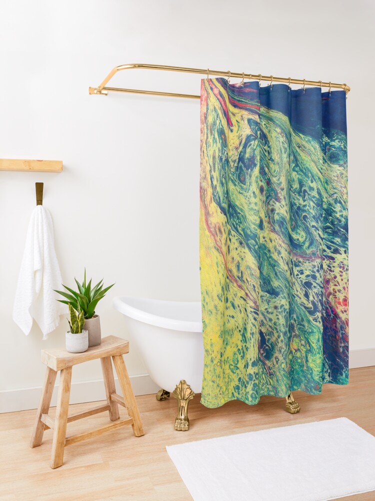 Alternate view of Geopoliticus Shower Curtain