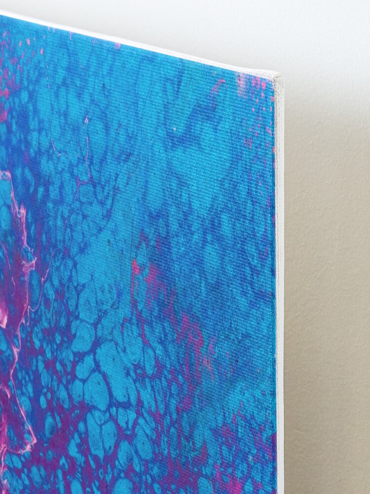 Alternate view of Smaller Reality - A Pink, Purple, Turquoise + Teal Abstract Mounted Print