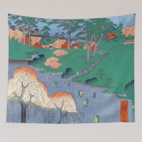 Item preview, Temple Gardens Nippori Ukiyo-e Japanese Art designed and sold by VintageArchive.