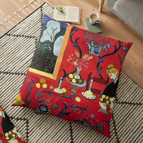 Le dessert: l'harmonie en rouge Coussin de sol