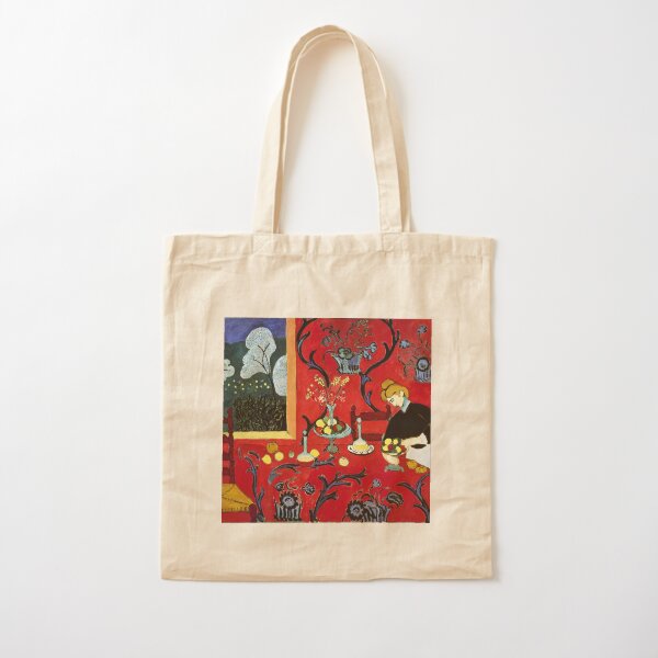 The Dessert: Harmony in Red Cotton Tote Bag