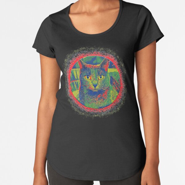CATS AMERA AND GRACE - BUNT Premium Rundhals-Shirt