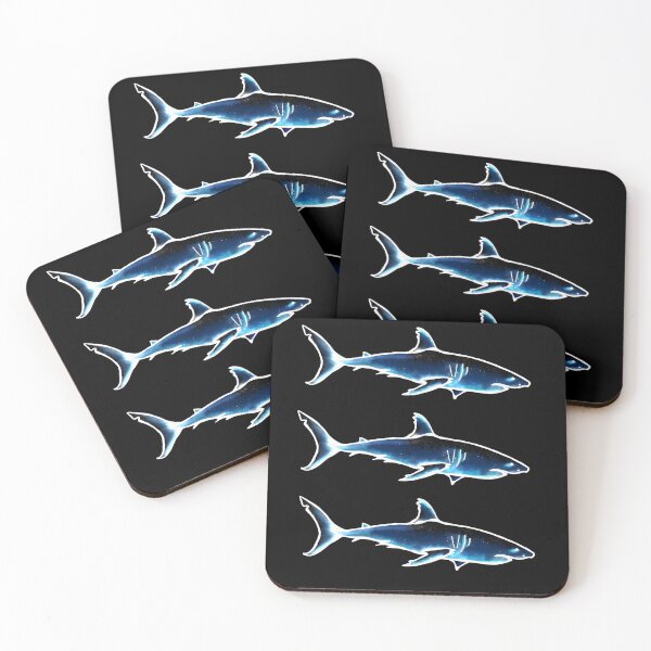 Item preview, Triple starry shark swimming through space designed and sold by TheDoodlemancer.