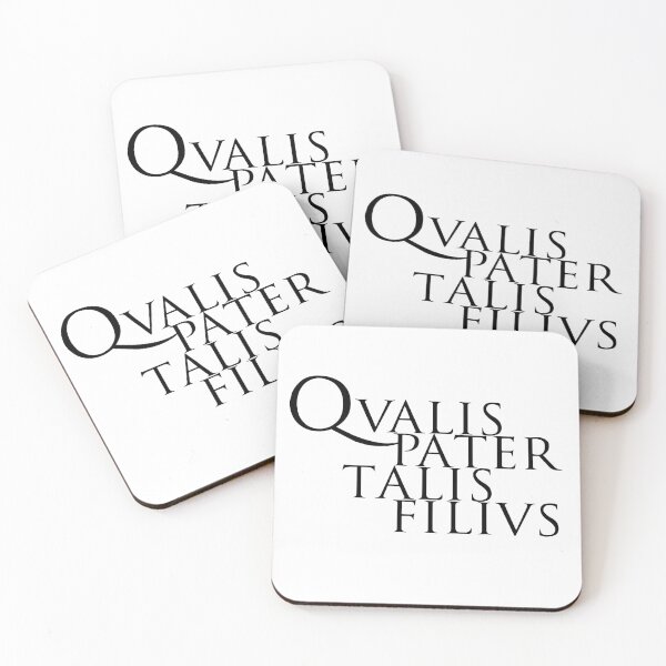 Item preview, Like father like son phrase in Latin designed and sold by Espirius.