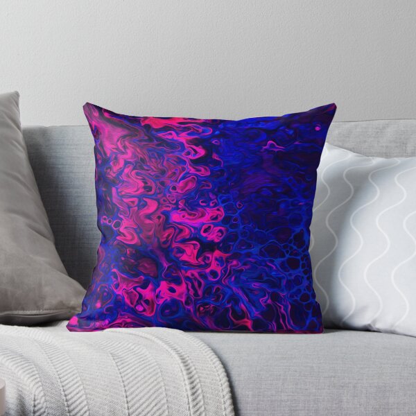 Blacklight Throw Pillow