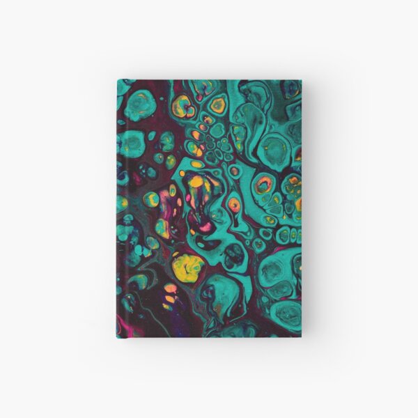 Crunchberries - Teal & Pink Abstract Hardcover Journal