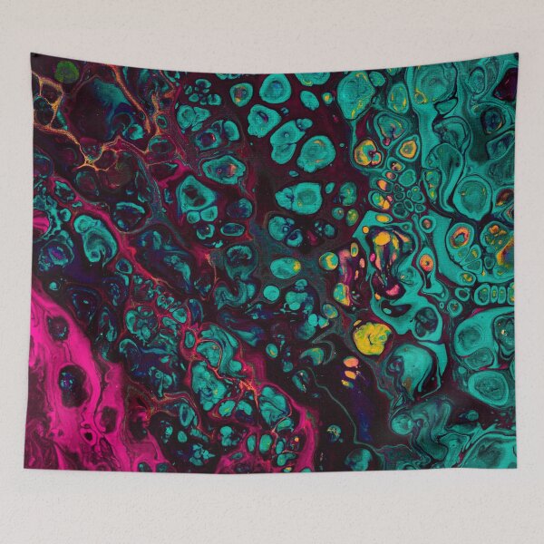 Item preview, Crunchberries - Teal & Pink Abstract designed and sold by Jennifer Walsh Design.