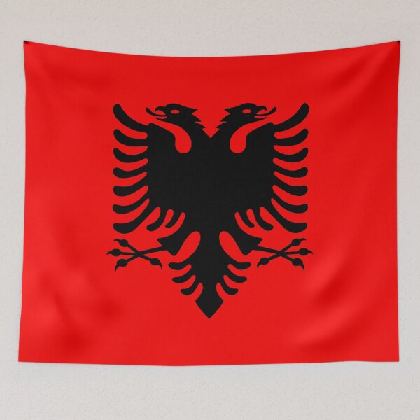 Item preview, Albania Flag designed and sold by 3folds.