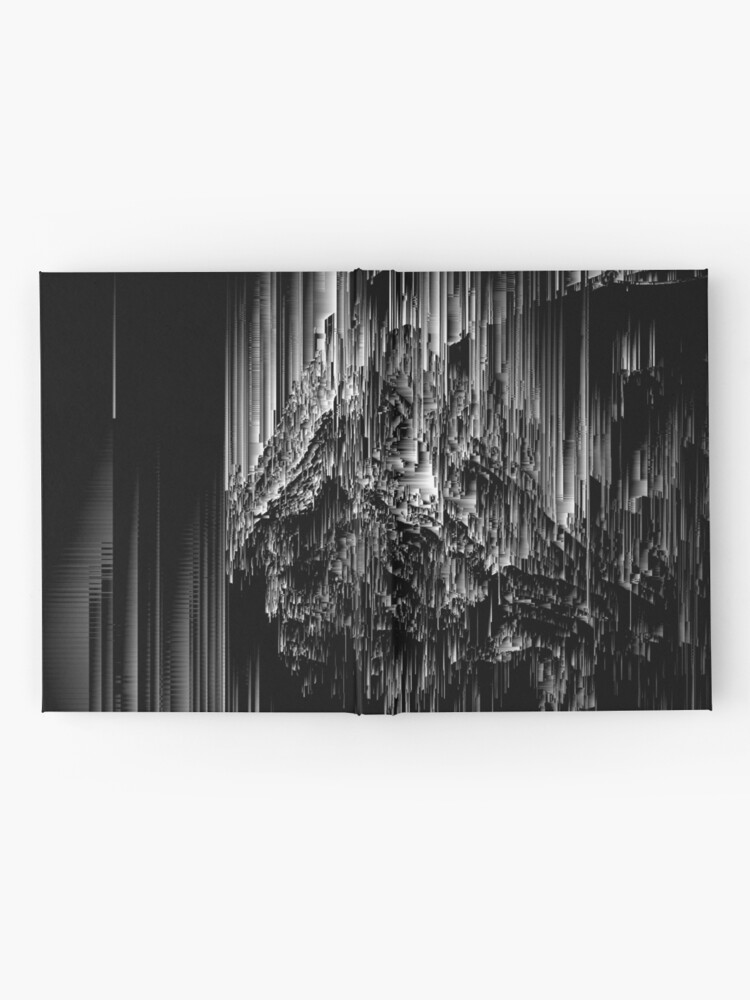 Alternate view of Night of the Glitches - Abstract Pixel Art Hardcover Journal