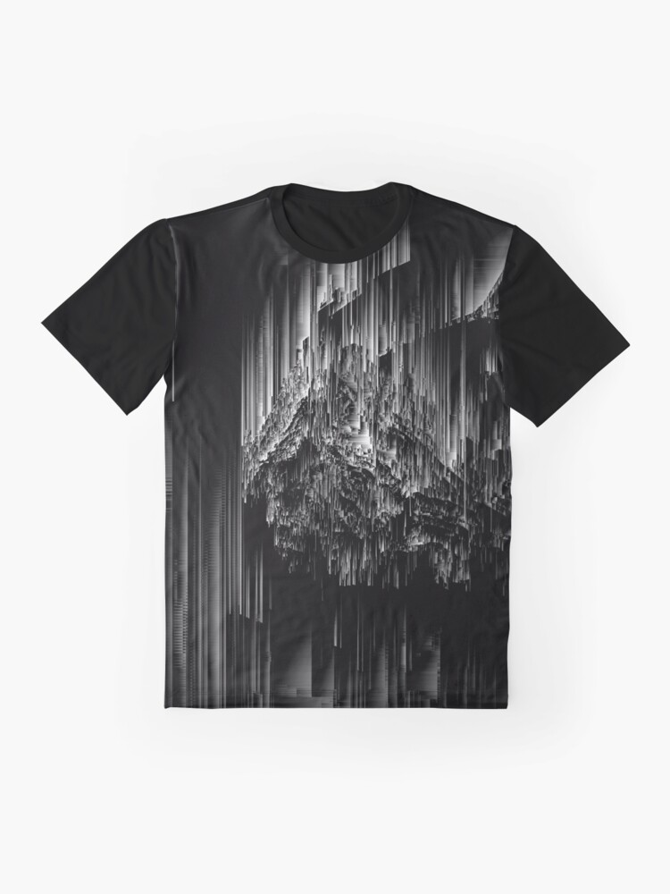 Alternate view of Night of the Glitches - Abstract Pixel Art Graphic T-Shirt