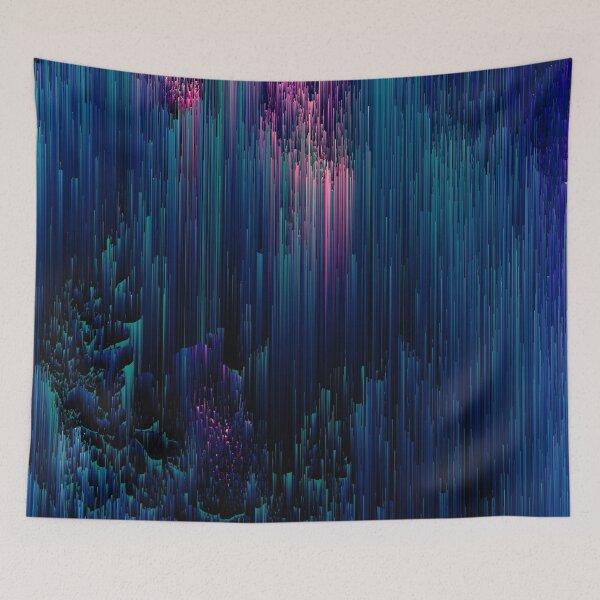 Item preview, Glitchy Night - Abstract Pixel Art designed and sold by Jennifer Walsh Design.