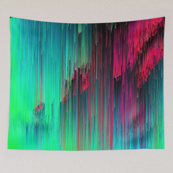 Item preview, Just Chillin' - Abstract Neon Glitch Pixel Art designed and sold by Jennifer Walsh Design.