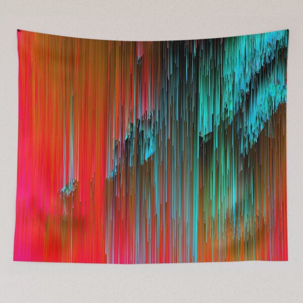 Item preview, Nice Day for a Walk - Abstract Glitchy Pixel Art designed and sold by Jennifer Walsh Design.