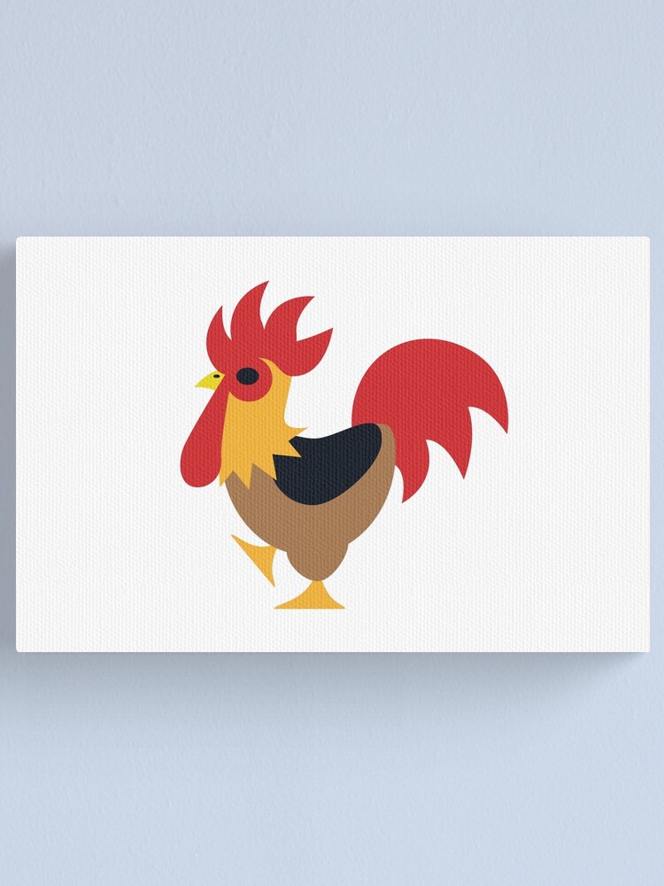Lienzo «Dibujos animados de animales de gallo para niños, granjero,  granjera, agricultura, carnicero, campamento de granja» de Torch | Redbubble