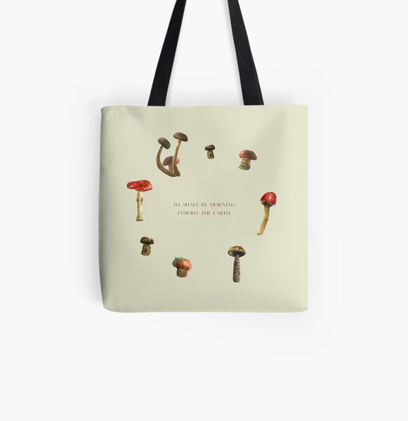 Mushrooms - Sylvia Plath All Over Print Tote Bag