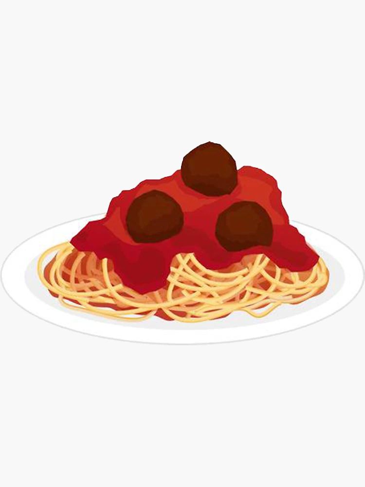 Roller Skate Vinyl Sticker - Spaghetti & Meatballs