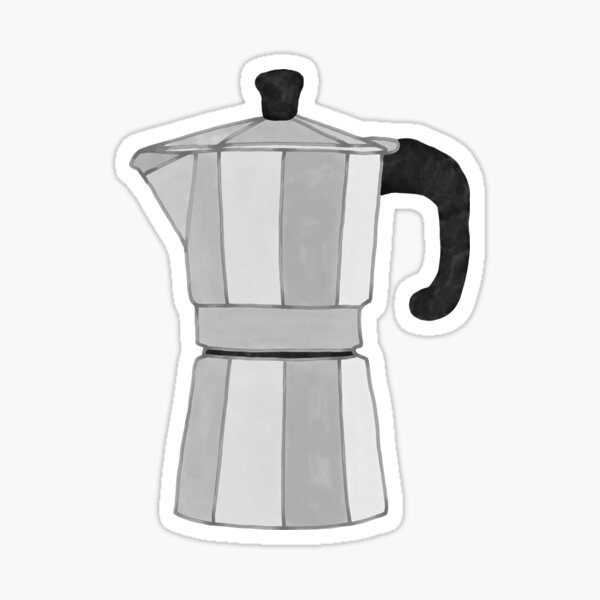 Greca Sticker Coffee Sticker Pegatina De Café Greka Greca Coffee