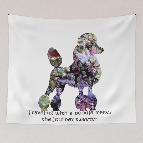 Item preview, Poodle in shades of purple designed and sold by ThePoodleandCo.