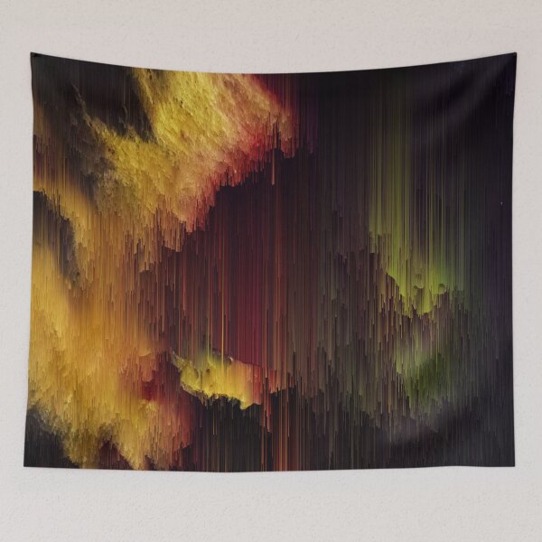 Item preview, Depth of the Mountain - Glitchy Abstract Pixel Art designed and sold by Jennifer Walsh Design.