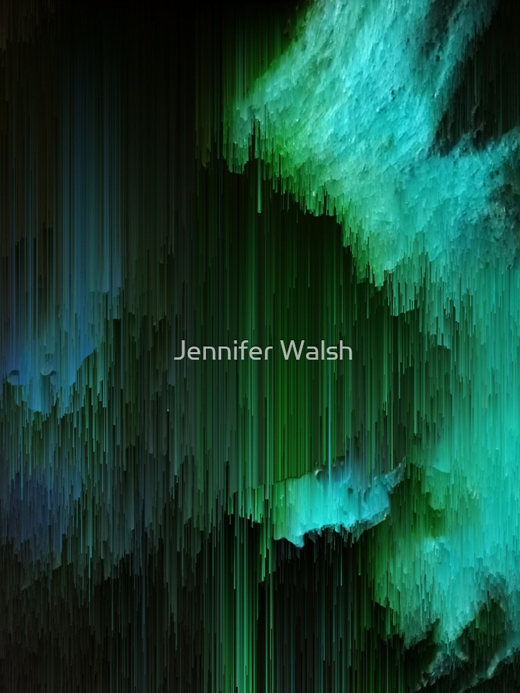 Aurora Borealis - Abstract Glitchy Pixel Art by InsertTitleHere