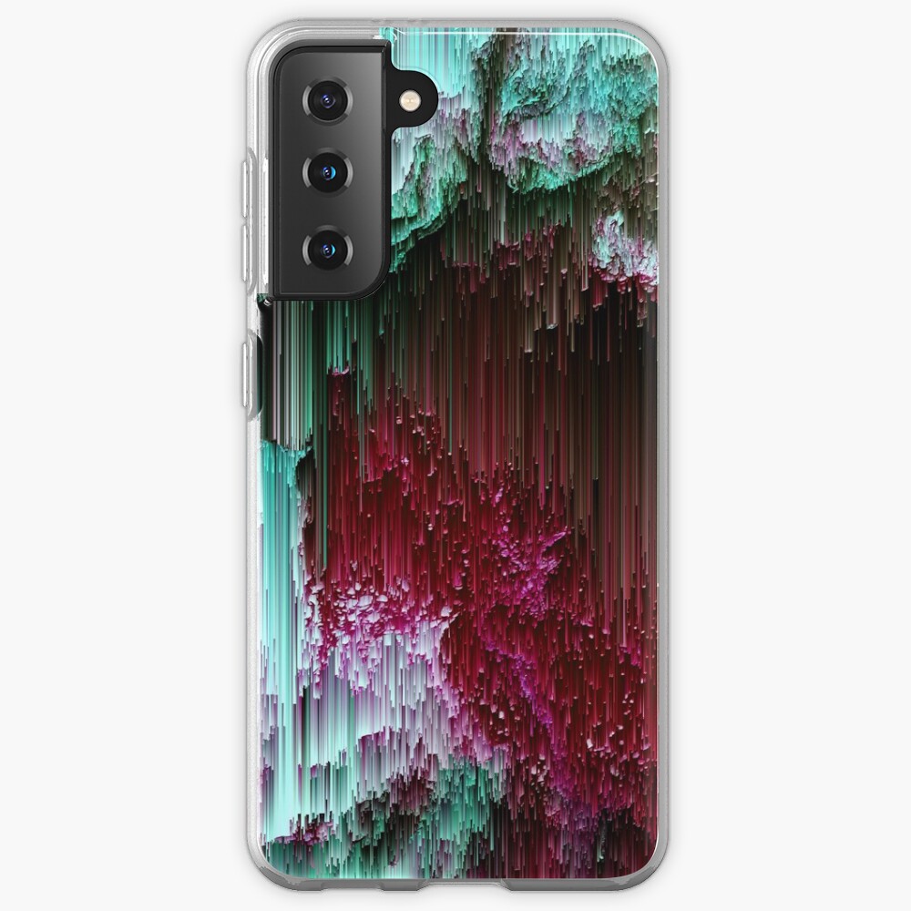 Amoeba - Abstract Glitchy Pixel Art Case & Skin for Samsung Galaxy