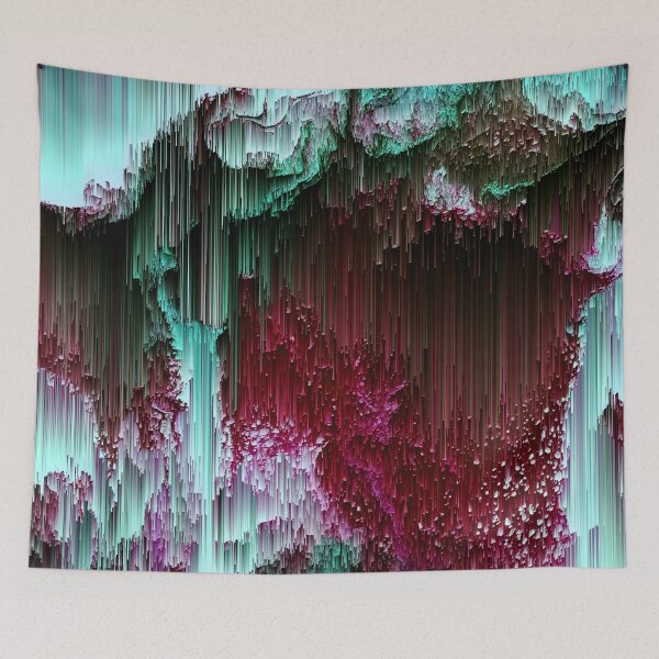 Item preview, Amoeba - Abstract Glitchy Pixel Art designed and sold by Jennifer Walsh Design.