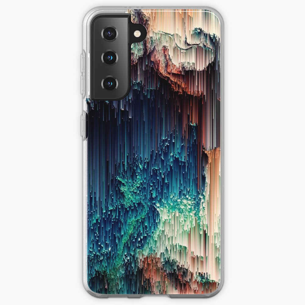 Cave of Wonders - Abstract Glitchy Pixel Art Case & Skin for Samsung Galaxy