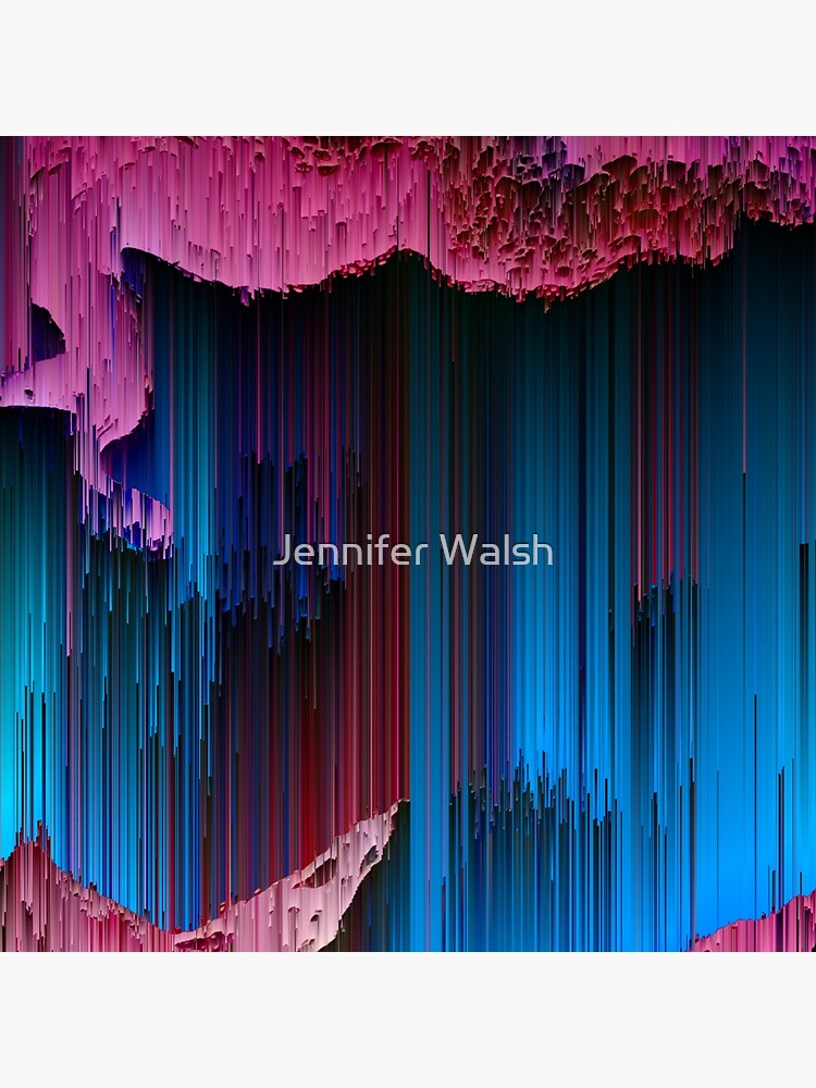 Cotton Candy - Abstract Glitchy Pixel Art by InsertTitleHere