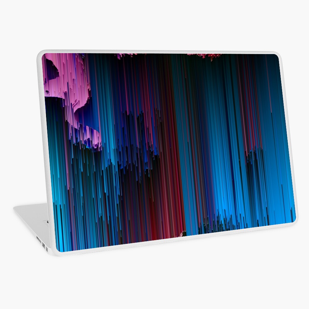 Cotton Candy - Abstract Glitchy Pixel Art Laptop Skin